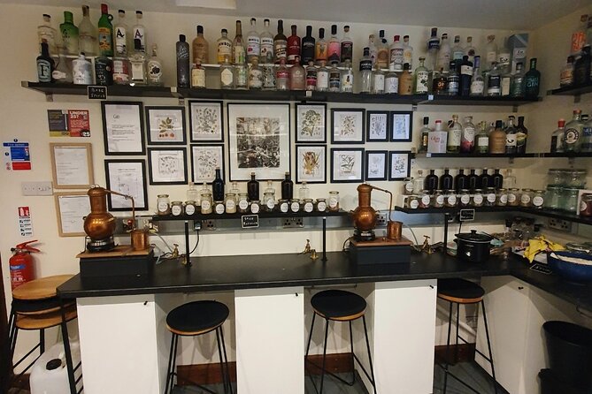 Distill a bottle of Gin on mini copper stills - Group size and attention, why max 2 travelers matters here