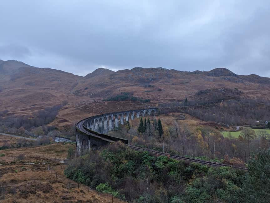 Edinburgh: Harry Potter, Glenfinnan Viaduct & Highland Tour - Fort William and Ben Nevis, plus a practical food break