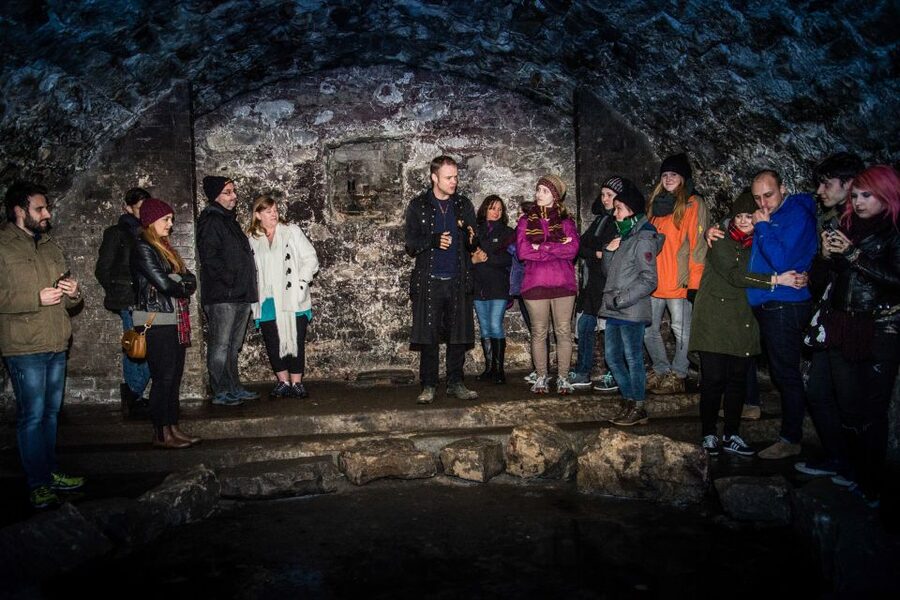 Edinburgh: Late-Night Underground Vaults Terror Tour - The Stone Circle Vault and The Watcher