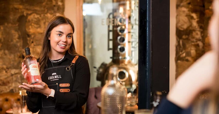 Edinburgh: Love Gin Cocktail Masterclass - Entering the Eden Mill Experience under The Huxley
