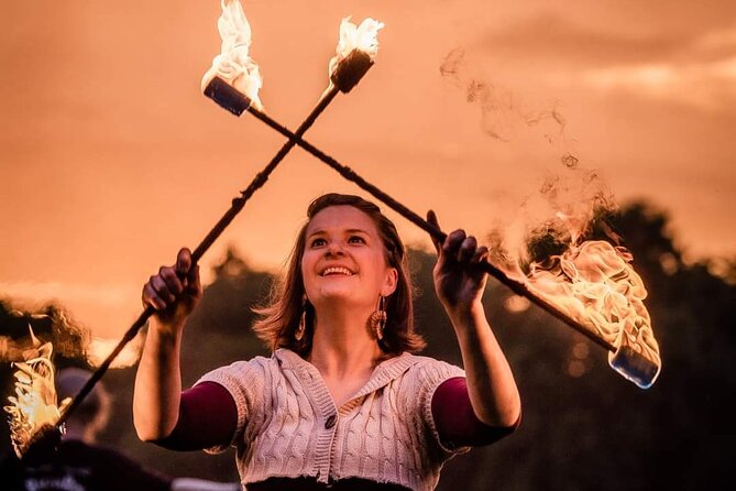 Fire Dancing with Iga - Weather Matters in Edinburgh, and It Matters Here Too