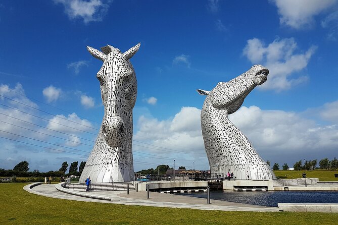 Full-Day Tour Loch Lomond, Stirling Castle and The Trossachs - The Kelpies and The Helix: a dramatic first stop for photos and context