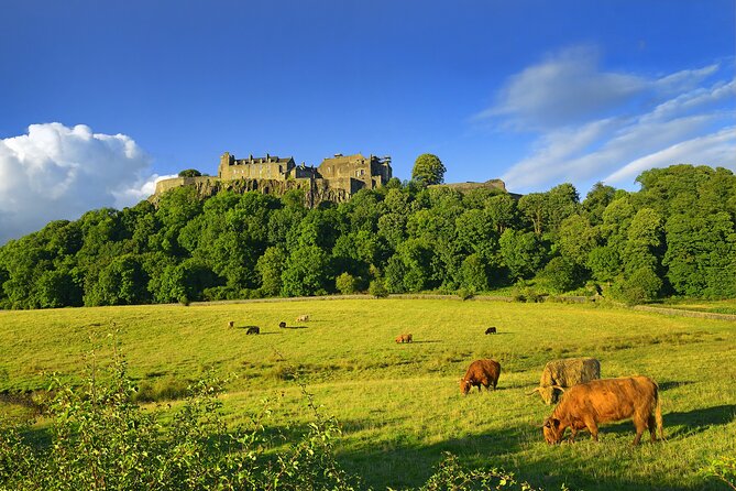 Private Luxury Mini Highlands Tour From Edinburgh - Braveheart - Doune Castle, medieval stone with movie cred