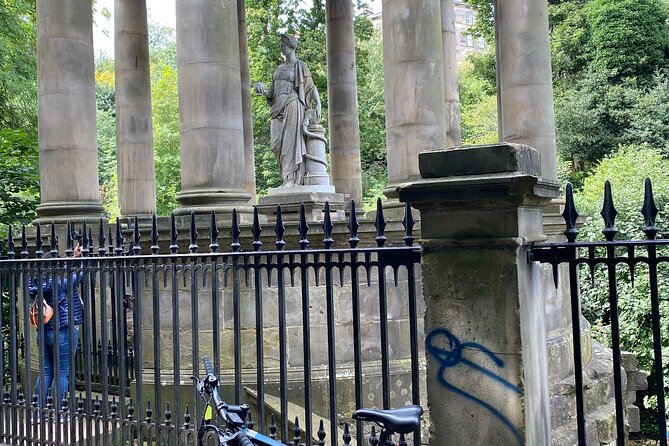Stunning Edinburgh E-bike Tour max 10 people small group - Dean Village, a quieter pocket inside the New Town run