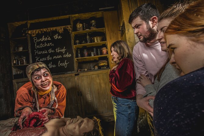 The Edinburgh Dungeon Entrance Ticket - Agnes Finnie and the Witch Pricker interrogation chamber